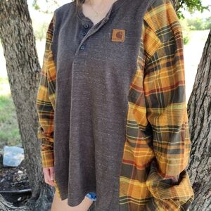 Reworked flannel carhartt